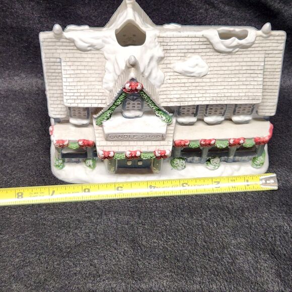 Partylite Tea Lite Candle Holder Retired Village House Candle Shop Vntg PO266 - Picture 6 of 8